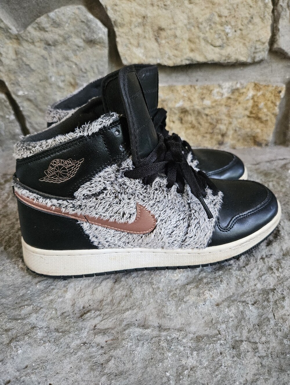 AIR JORDAN 1 RETRO HIGH GS FLEECE 7Y/7 Men/8.5 Women